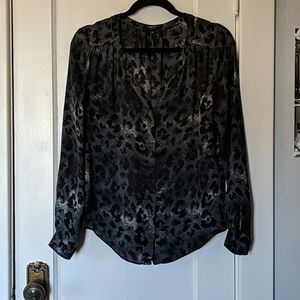 Babaton Silk Nehru Collar Blouse